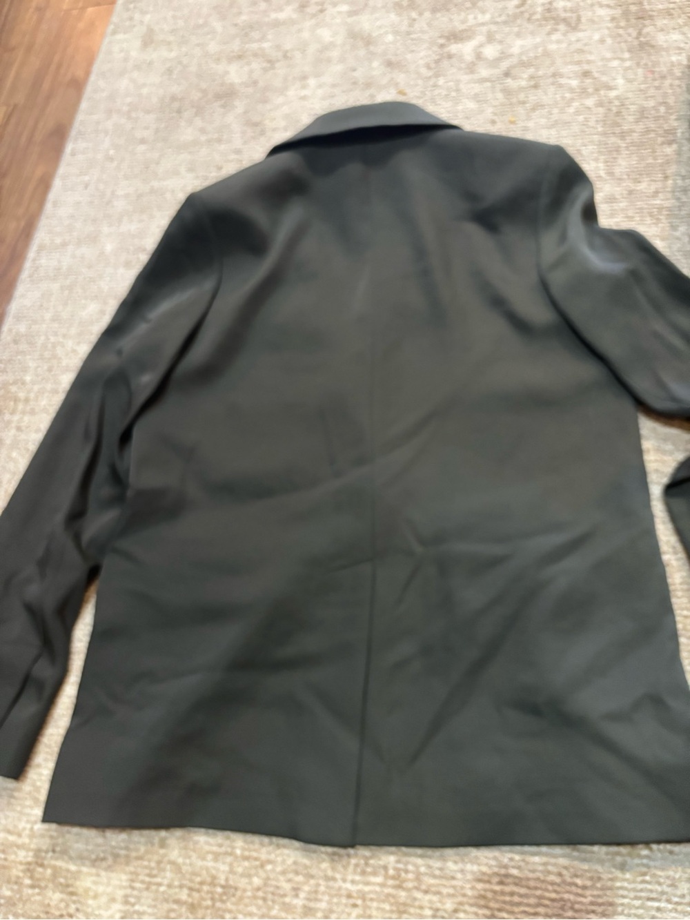 Vince Olive Green Single-Button Blazer - Picture 5 of 6